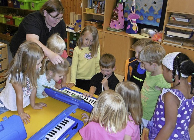 Probieren geht ber studieren &#8211; ...en eine auergewhnliche Musikstunde.   | Foto: zvg