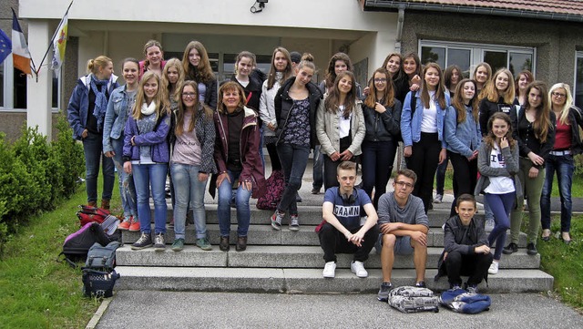 Die Realschule Elzach besuchte mit elf...n Tag nach Elzach und Freiburg kamen.   | Foto: Realschule