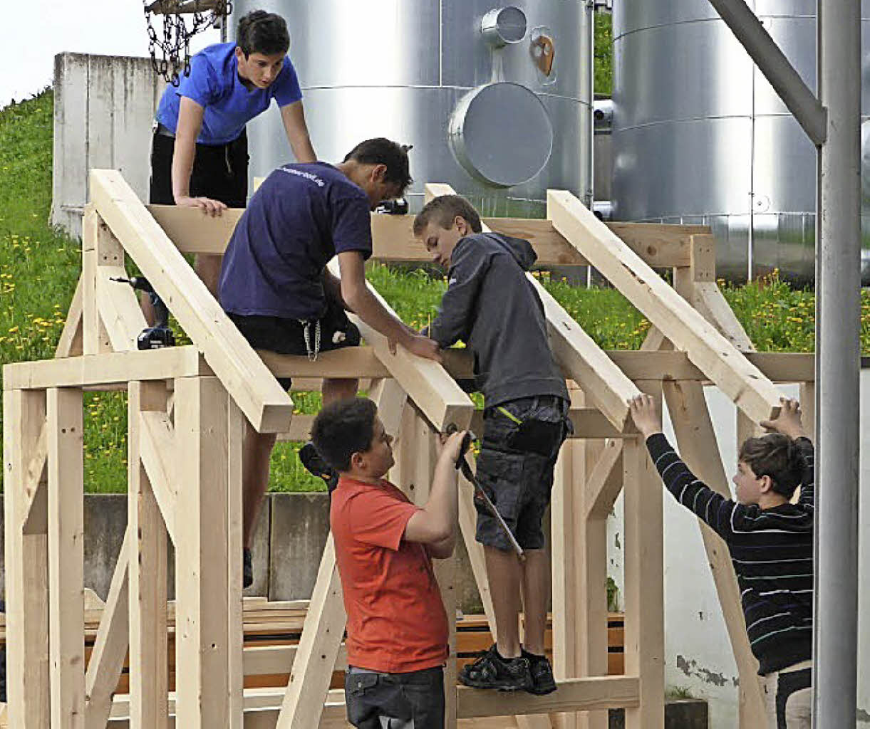 Eine Spielhütte für den Kindergarten - Ühlingen-Birkendorf - Badische