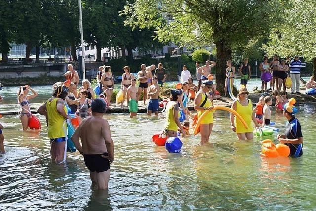 Fotos: Grenzenloses Schwimmen im Rhein