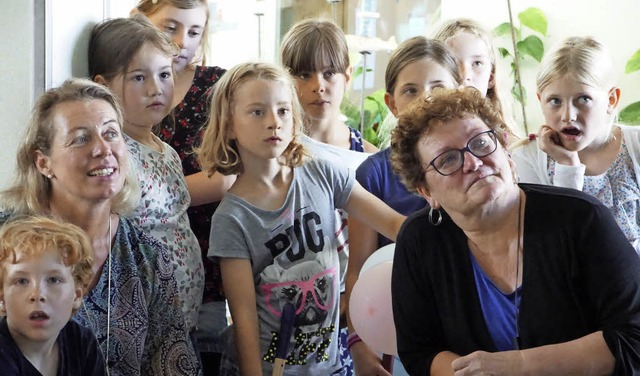 Rosemarie Schller-Buck (rechts) bei der Verabschiedung.  | Foto: Hge