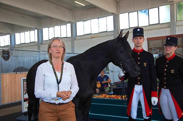 Astrid von Velsen-Zerweck, Leiterin des groen Gestts in Marbach  | Foto: hr