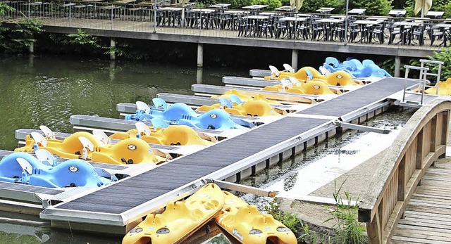 Der neue Bootsanleger befindet sich am...e nun unmittelbar an der Seeterrasse.   | Foto: Stadt Waldkirch