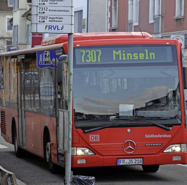 Die Linie 7307, die den Dinkelberg mit... weitere zwei Jahre unter Beobachtung.  | Foto: Peter Gerigk