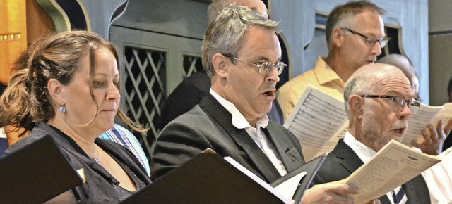 Die glnzend aufgelegten Solisten (von...te, Jrg Golombek und Wolfgang Adam.    | Foto: Privat