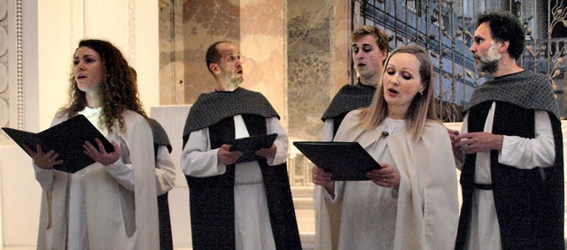 Das Solistenensemble Heinavanker aus E...rachte den St. Blasier Dom zum Klingen  | Foto: Karin Stckl-Steinebrunner