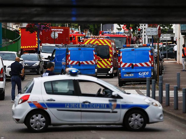 Einsatz in Saint-Etienne-du-Rouvray  | Foto: AFP