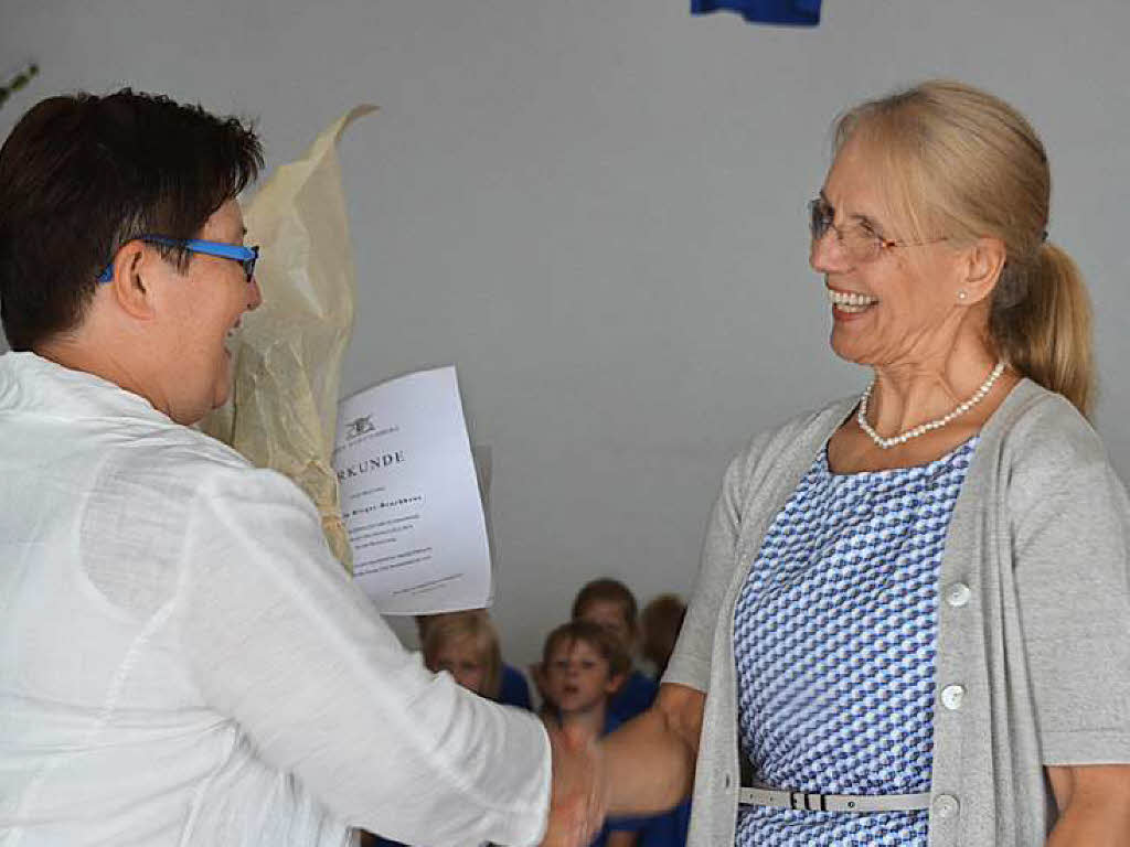 Impressionen von der Abschiedsfeier fr Schulleiterin Claudia Rieger-Brockhaus in Horben