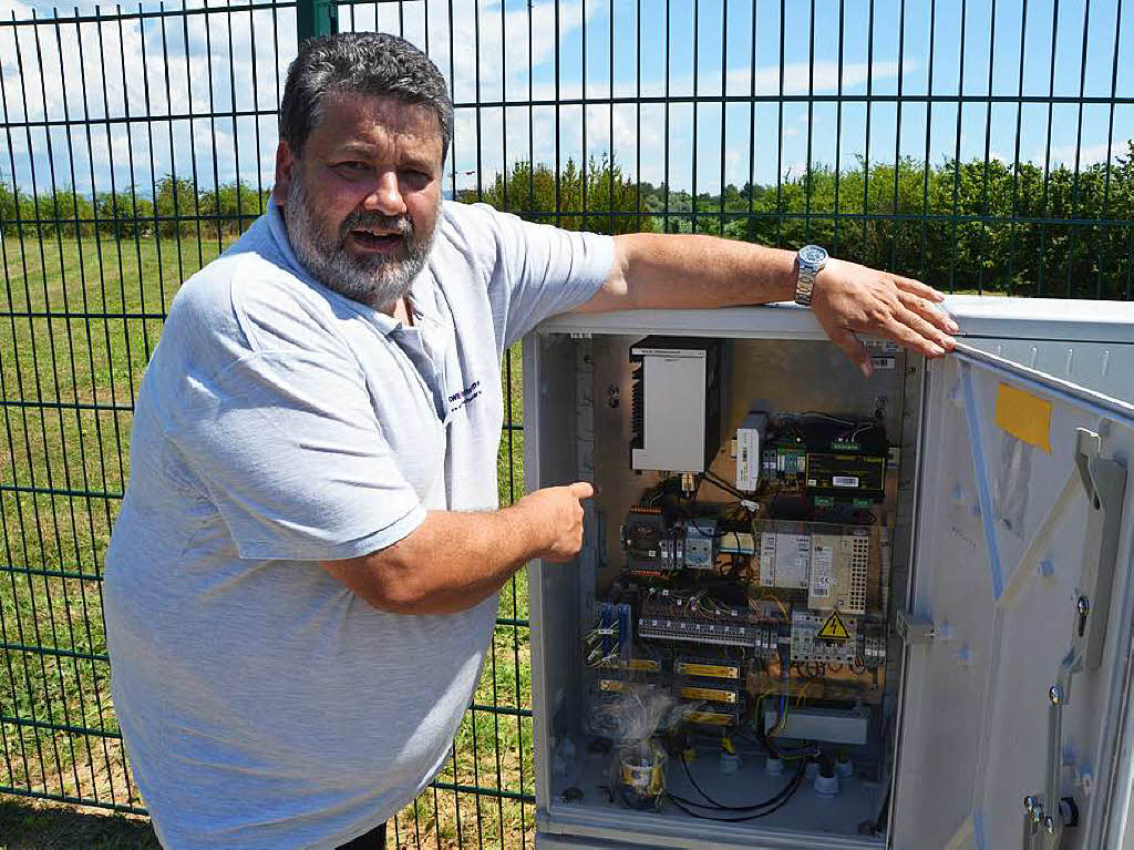 In diesem Schaltkasten läuft die Elektronik zusammen. In diesem Schaltkasten läuft die Elektronik zusammen.