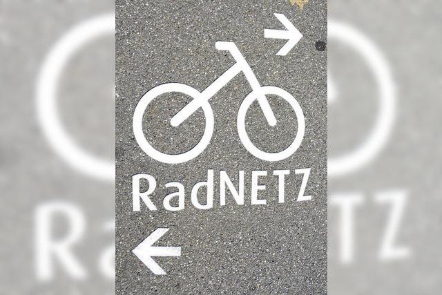 Neues Signet auf Radwegen