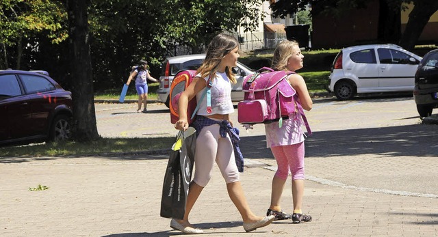 Mittelfristig autofrei soll nach dem W...d der Hof der Wiesentalschule werden.   | Foto: Robert Bergmann