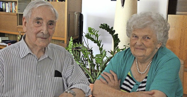 Hanna und Josef Fischer sind seit 60 Jahren verheiratet.   | Foto: Anja Ihme