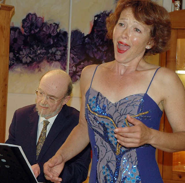 Carmen Fuggiss und Jonathan Seers boten einen Liederabend der Extraklasse.  | Foto: C. Sahli