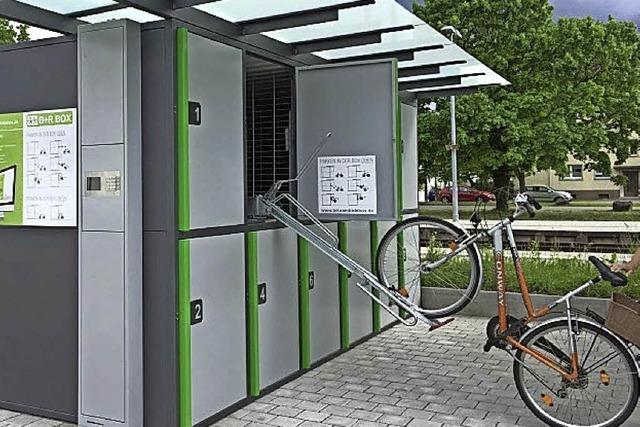 Parkboxen für Fahrräder sollen Touristen locken