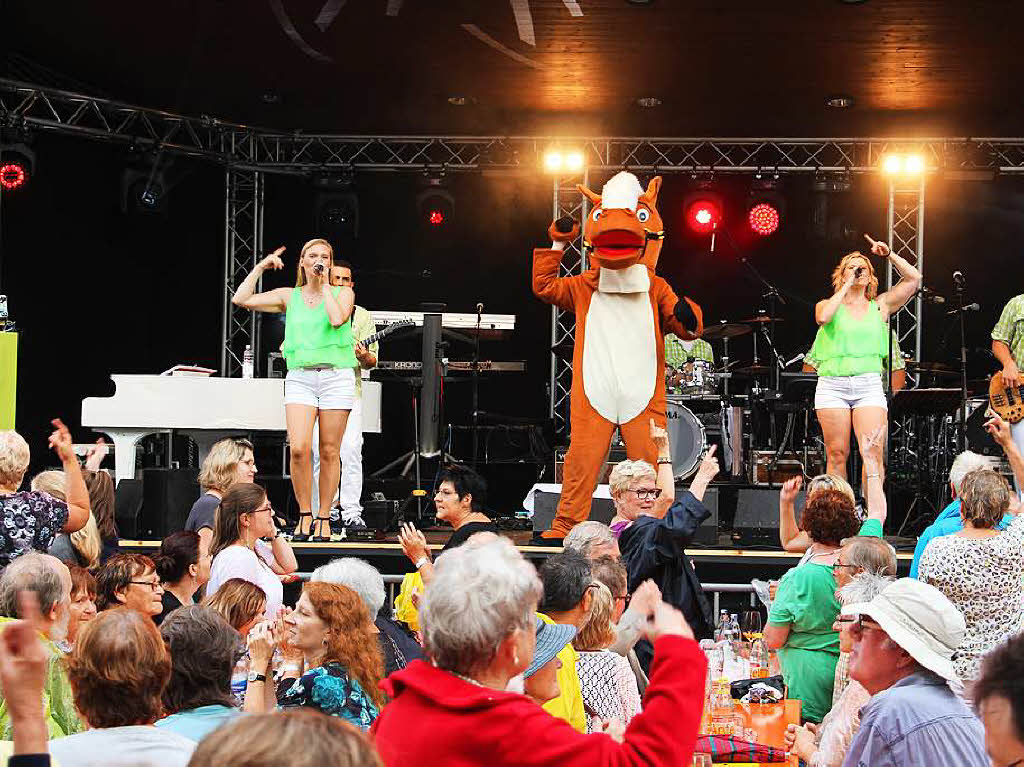 Nik P. und Die Grafenberger beim Open Air im Park