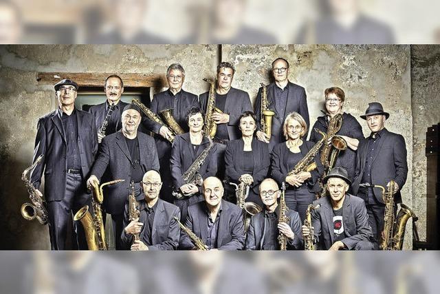 Hoop Step und Les Saxofous beim Spektakel in der Talvogtei in Kirchzarten