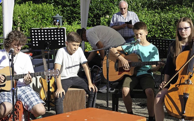 Die Junior Band der Jugendmusikschule Bad Sckingen berzeugte das Publikum.  | Foto: Theresa Trndle