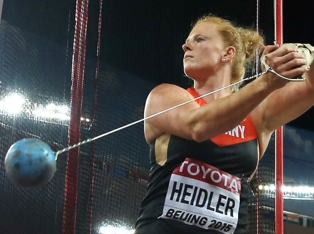 Hammerwerferin Betty Heidler tritt in Brasilien fr Deutschland an.  | Foto: dpa