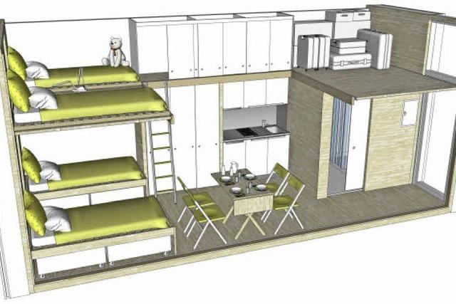 Freiburger Solararchitekt plant ko-Container fr Flchtlinge