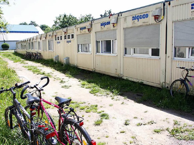 Die Containersiedlung fr Flchtlinge ... Landratsamt bereits frher aufgelst.  | Foto: Heidi Foessel