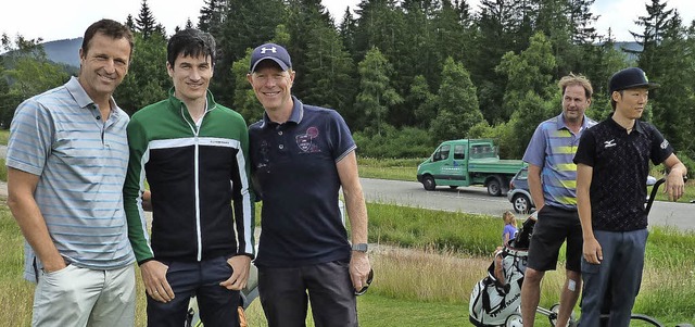 Prominente Golfer Werner Schuster, Mar...sche Skispringer am Golfturnier teil.   | Foto: Heidrun Simoneit