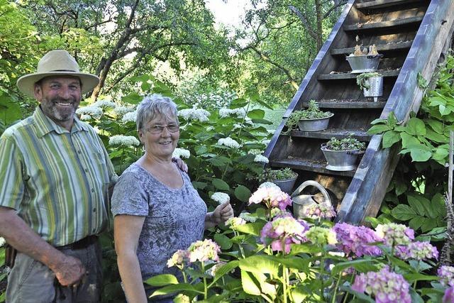 Sibylle und Hans Breisacher öffnen ihren Bauerngarten