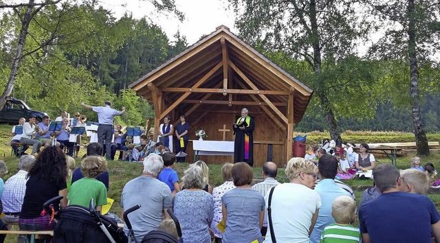 Eichener Kindergartenkinder und  ihre ...n einen Gottesdienst am Eichener See.   | Foto: zvg