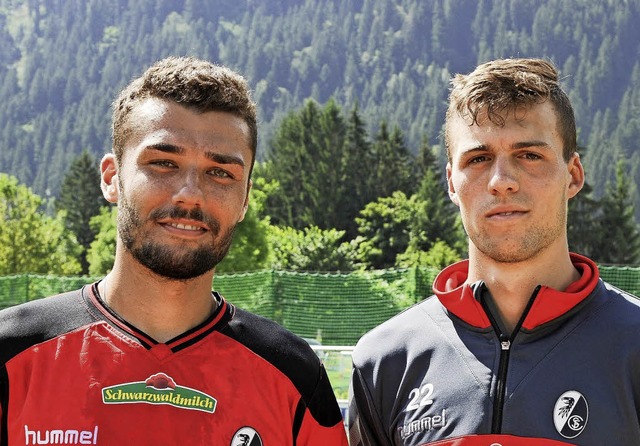 Sehen sich beim SC Freiburg gut aufgeh...anuel Gulde (links) und Jonas Meffert   | Foto: Keller