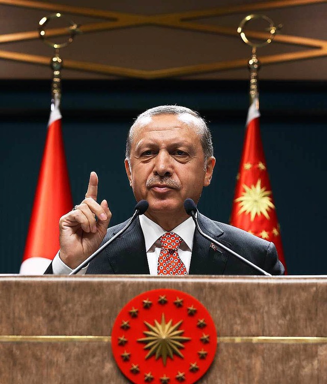 Der trkische Prsident Recep Tayyip Erdogan am 24. Juli in Ankara  | Foto: AFP