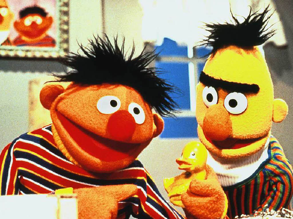 Nicht ohne das Quietscheentchen: Ernie und Bert