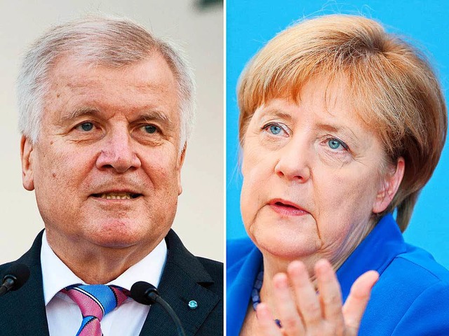 Horst Seehofer vs. Angela Merkel  | Foto: dpa