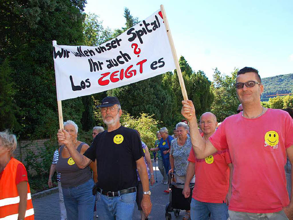 Impressionen von der Demonstration fr den Erhalt des Krankenhauses Bad Sckingen