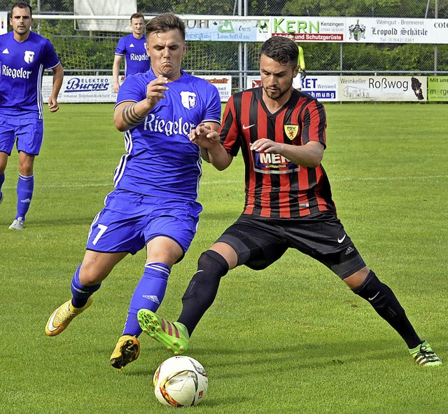 Trainingseinheit unter Wettkampfbeding...hts) gegen Andreas Futterer (Endingen)  | Foto: Daniel Thoma