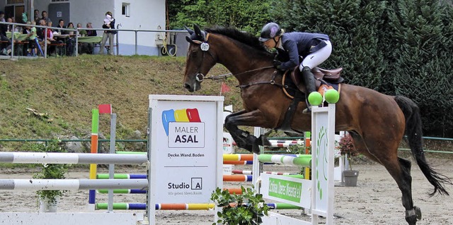 Nach fnf Jahren gab es wieder ein Reitturnier in Schnau.   | Foto: Bertsch