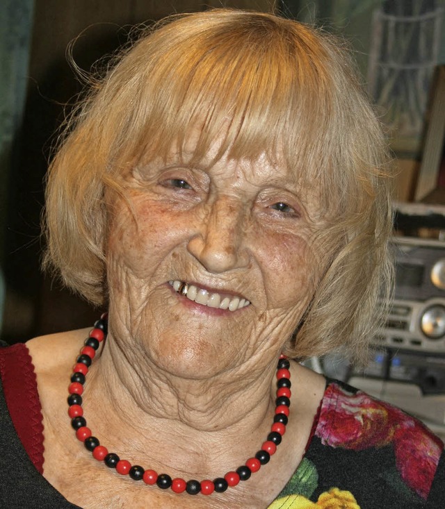 Gretel Stterlin-Dilgen kann heute in Hllstein ihren 90. Geburtstag feiern.   | Foto: Ralph Lacher