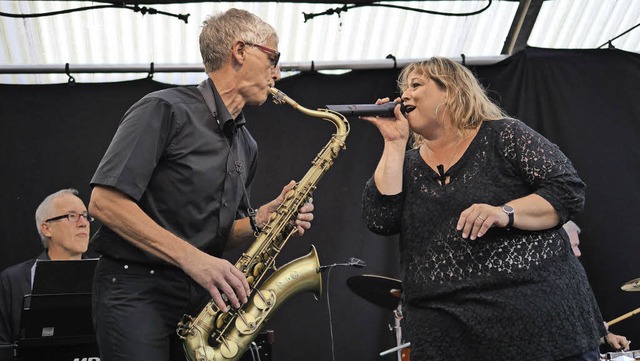 Just Jazz: Werner Thoren aus Steinen a...as dem Publikum bestens gefallen hat.   | Foto: Martina David-Wenk