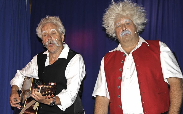 Eine Klasse fr sich, das Duo Einstein...beklagen: Immer bist du der Bestimmer!  | Foto: Martha Weishaar