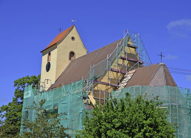 Die St. Hilarius KIrche in Heidenhofen wird  saniert.   | Foto: Winkelmann