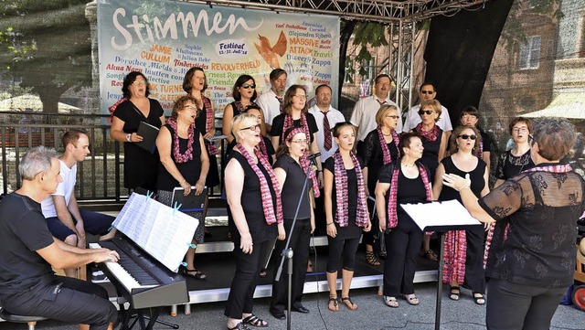 Beim Stimmen-Festival &#8222;Lrrach s...er Snger wrde sich der Chor freuen.   | Foto: Privat