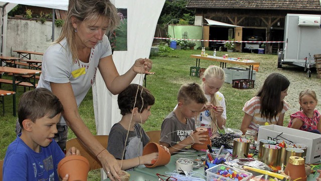 Viel Freude  hatten die Kinder an  den...oten bei den Bickensohler Kindertagen.  | Foto: Herbert Trogus