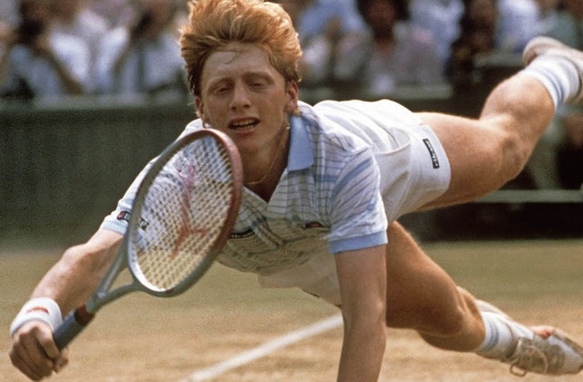 Sportsensation: Boris Becker siegt mit 17 in  Wimbledon.   | Foto: DPA
