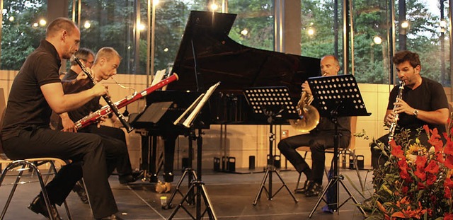 Das Blserquintett Ensemble 4.1 prsen...e von Mozart, Beethoven und Gieseking.  | Foto: Hans Jrgen Kugler