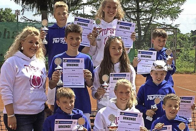 Tennisclub Bonndorf krt seine Jugendmeister