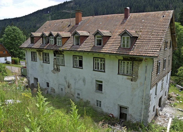 Das letzte Gebude der Schraubenfabrik... in Blockhttenbauweise zu erstellen.   | Foto: Ralf Morys