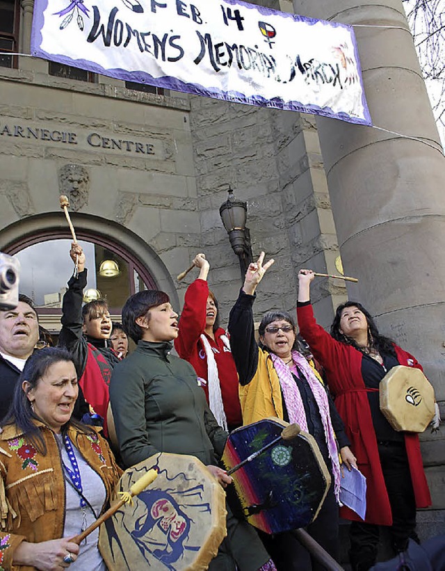 Protest indigener Frauen in Vancouver im Jahr 2014   | Foto: Braune