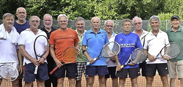 Das erfolgreiche Seniorenteam des Tennisvereins Kenzingen.  | Foto: Werner Schnabl