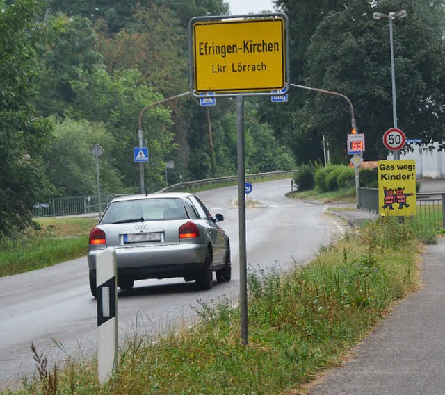 Endlich: Die Ortsdurchfahrt Efringen-Kirchen wird saniert.   | Foto: Langelott