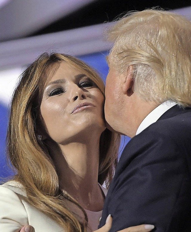 Melania und Donald Trump im Wahlkampf   | Foto: AFP