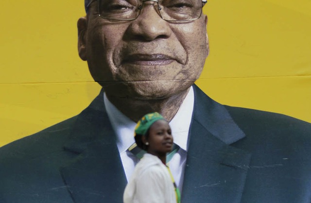 Nach der Wahl ist  dem sdafrikanische...a vom  ANC das Lachen wohl vergangen.   | Foto: dpa