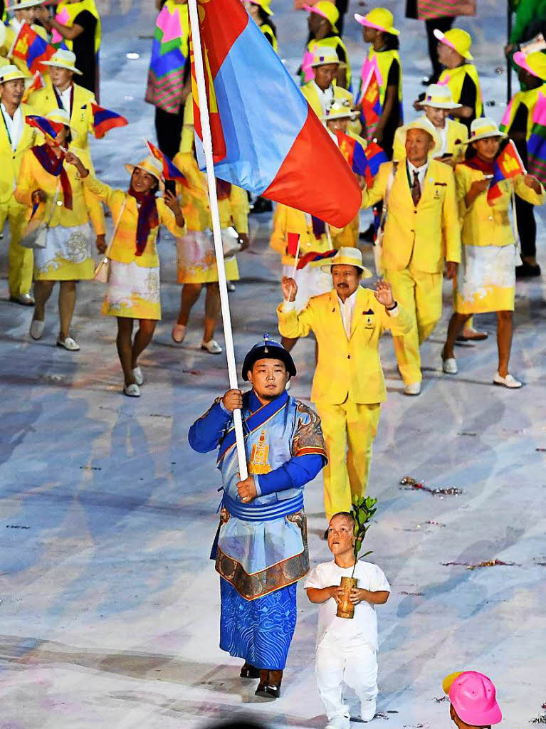 Feuerwerk, Fahnen, Fackel: Die Olympischen Sommerspiele in Brasilien sind erffnet!